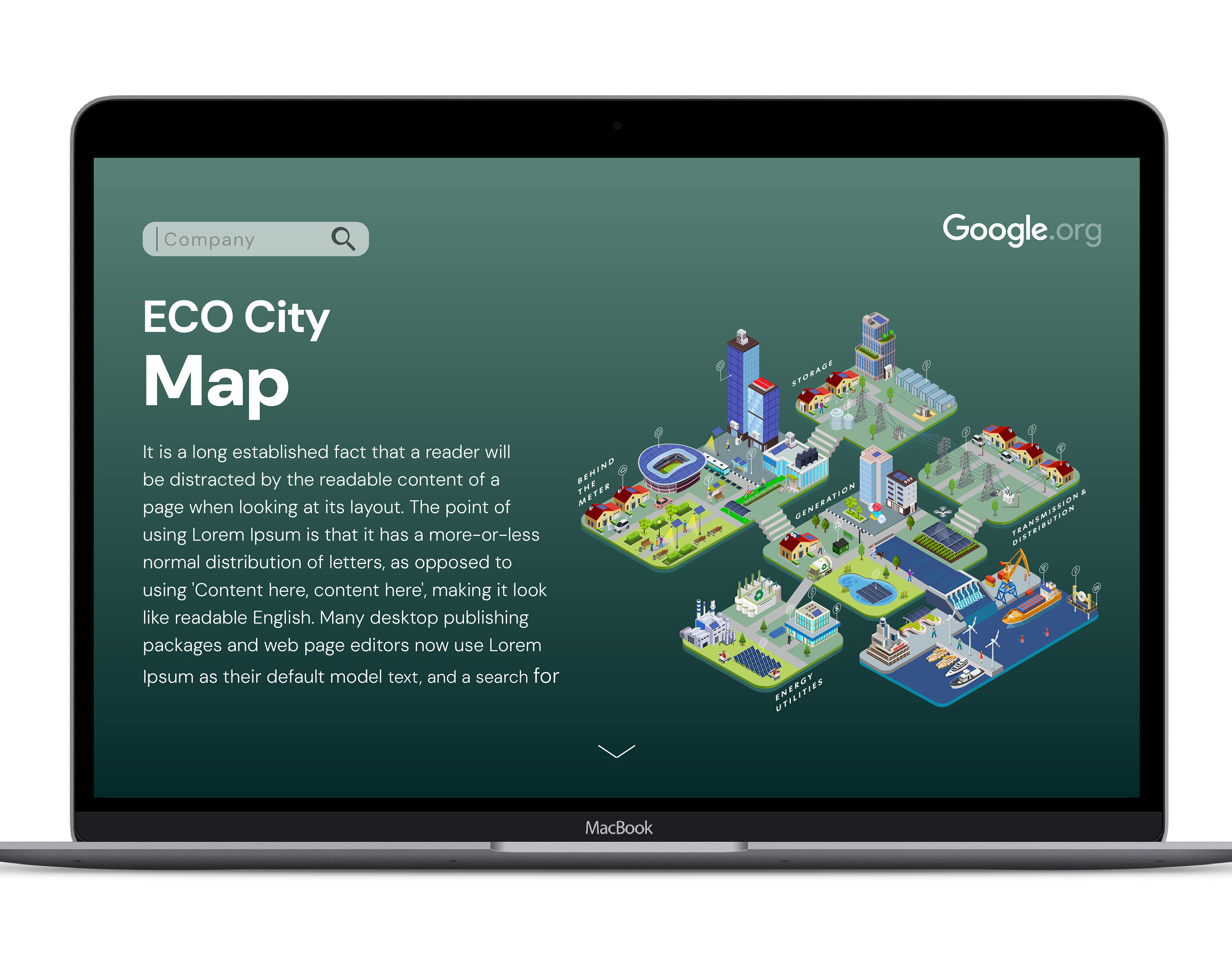 Eco City Map interface project cover